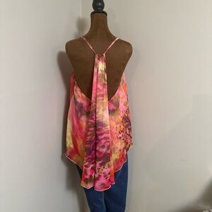 Jennifer Lopez Pink and Yellow Camisole